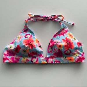 Victoria’s Secret Swim Blue/Pink Floral Bikini Top